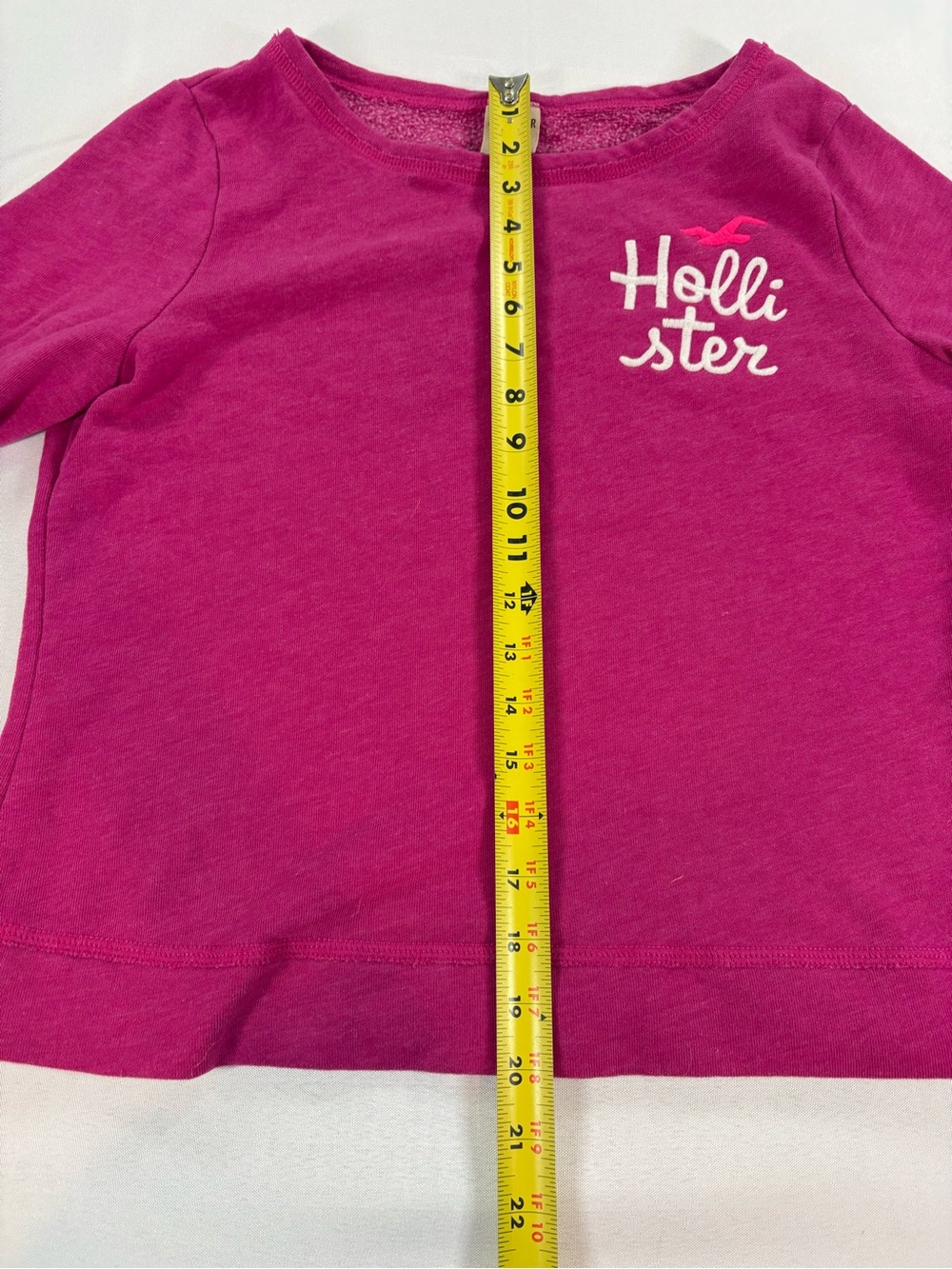 Hollister Y2K Pink Embroidered Logo Sweatshirt Women’s Small - Picture 5 of 5